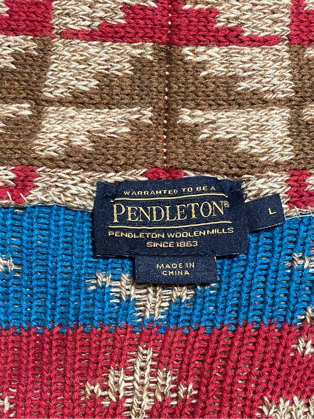 Pendleton Women’s Iconic Shawl Collar Cardigan Sweater- Size L - Picture 2 of 7